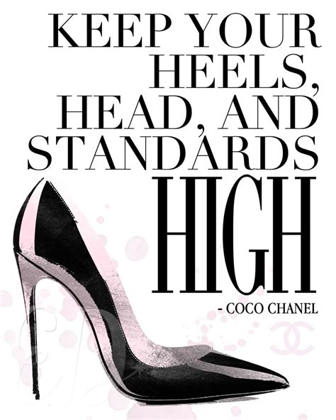 coc chanel quote|coco chanel quotes high heels.